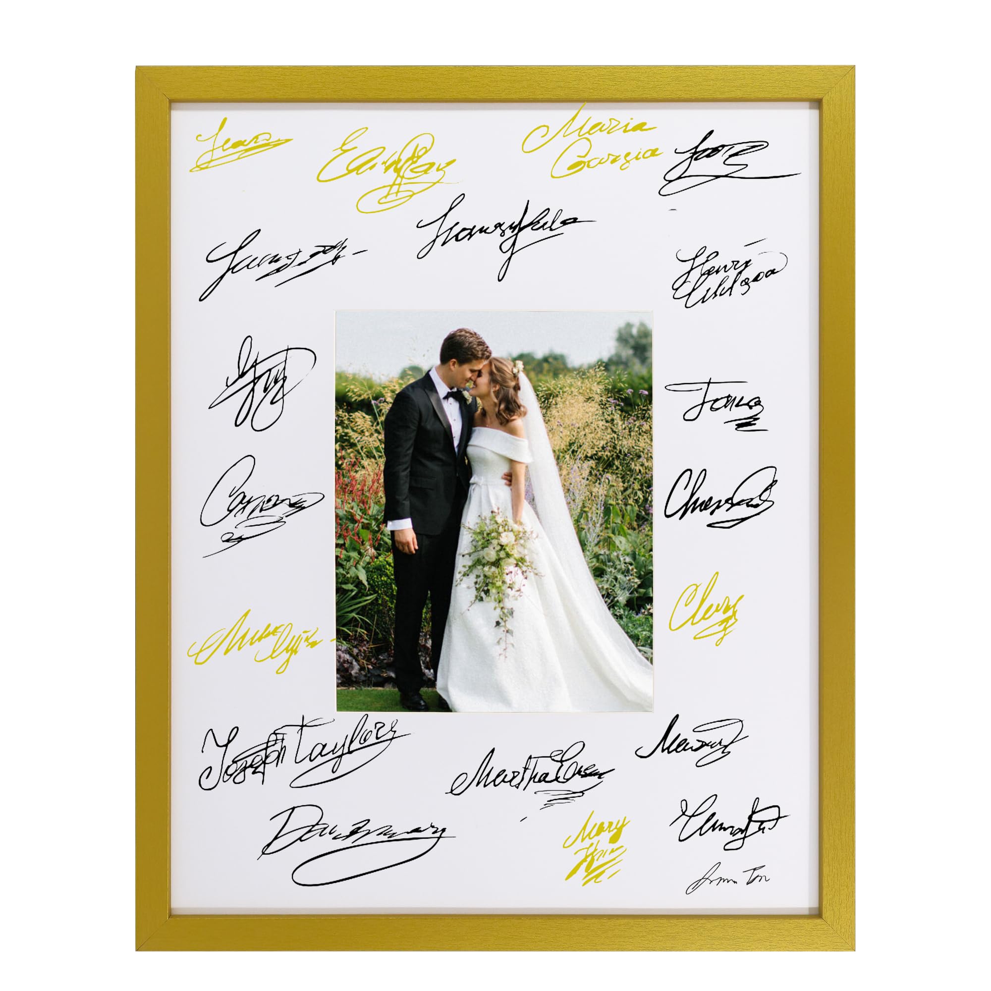 Amazon.com: Hodeframe 16x20 Wedding Signature Frame with White Mat